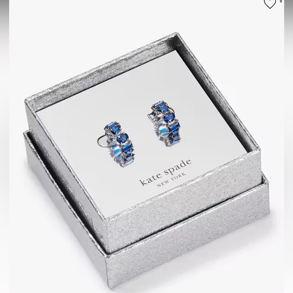 Kate Spade Candy Shop Sapphire Hoops